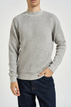 Maglione uomo girocollo grigio mélange 3223H PERLA HAMAKI-HO MILANO 