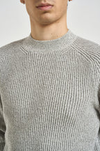 Maglione uomo girocollo grigio mélange 3223H PERLA HAMAKI-HO MILANO 
