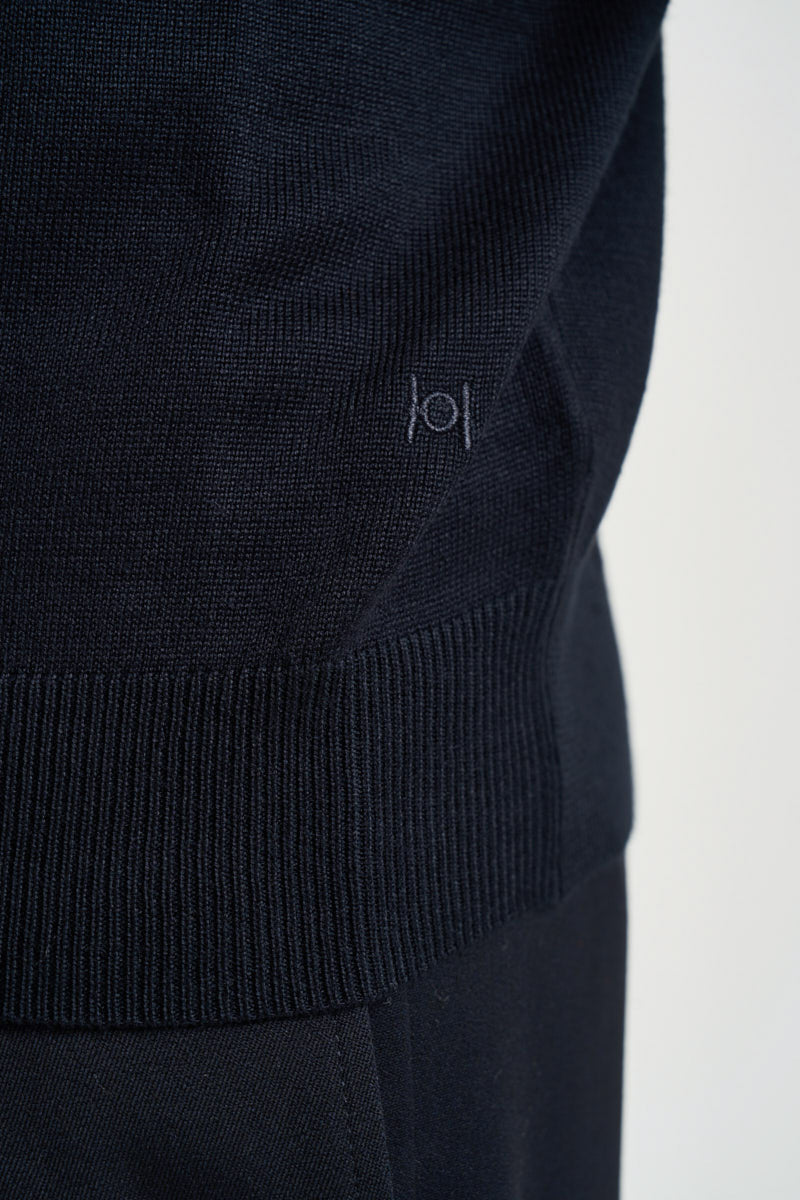 Polo uomo in maglia blu notte 3234H BLU HAMAKI-HO MILANO 
