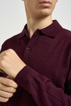 Polo uomo in maglia bordeaux 3234H BORDEAUX HAMAKI-HO MILANO 
