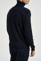 Maglia uomo dolcevita blu notte 3235H BLU HAMAKI-HO MILANO 