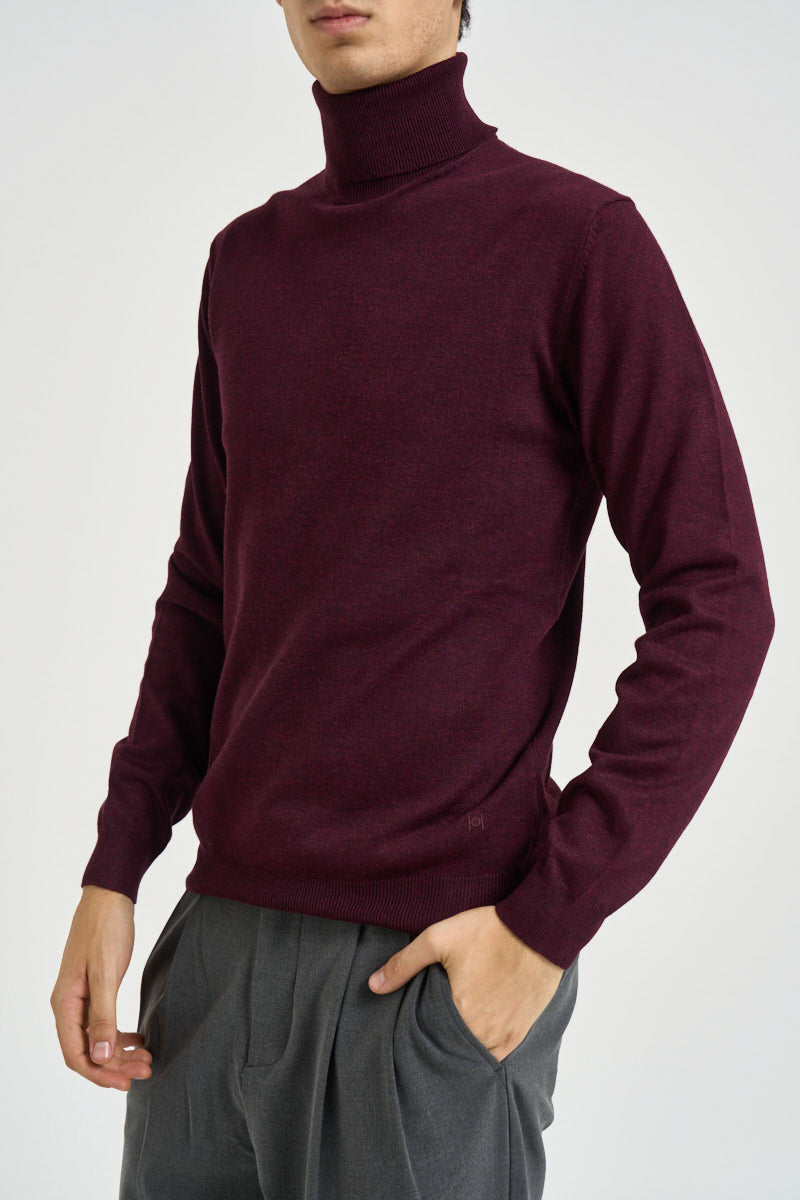 Maglia uomo dolcevita bordeaux 3235H BORDEAUX HAMAKI-HO MILANO 
