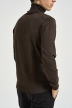 Maglia uomo dolcevita marrone 3235H MORO MEL HAMAKI-HO MILANO 