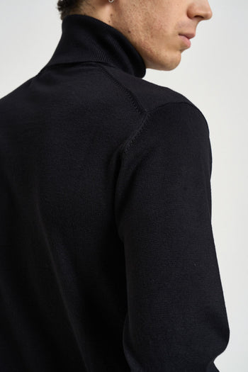 Maglia uomo dolcevita nera - 5