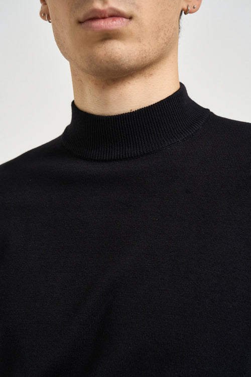 Maglia uomo dolcevita nera - 2