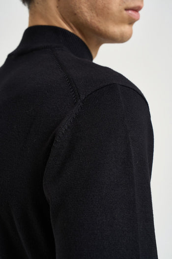 Maglia uomo dolcevita nera - 5