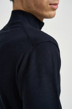 Maglia uomo a mezza zip blu navy 3238H BLU HAMAKI-HO MILANO 