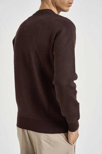 Maglia uomo girocollo marrone - 3