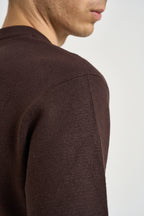 Maglia uomo girocollo marrone 3248H MORO HAMAKI-HO MILANO 