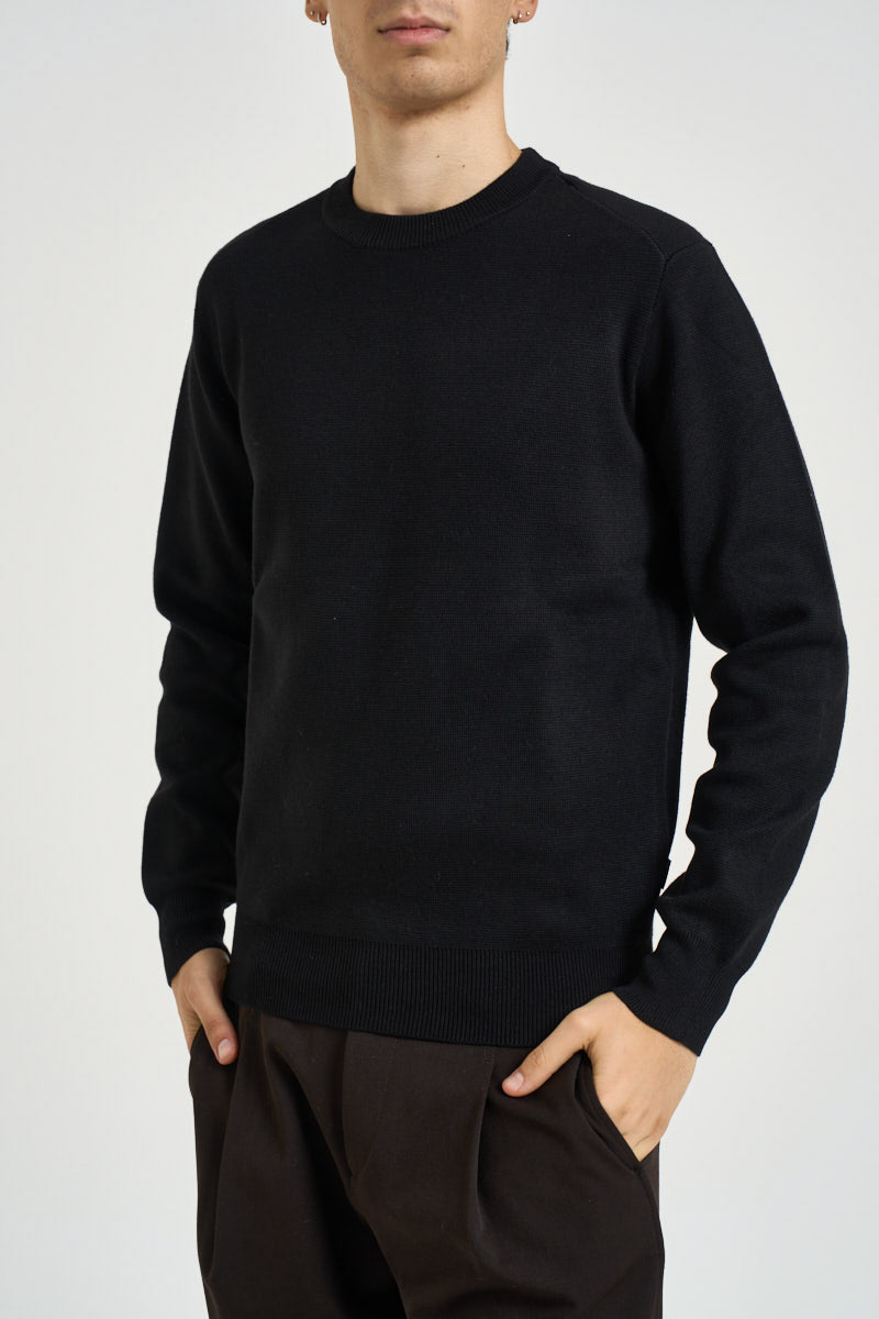Maglia uomo girocollo nera 3248H NERO HAMAKI-HO MILANO 