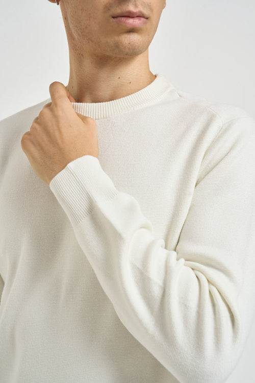 Maglia uomo girocollo bianca - 2