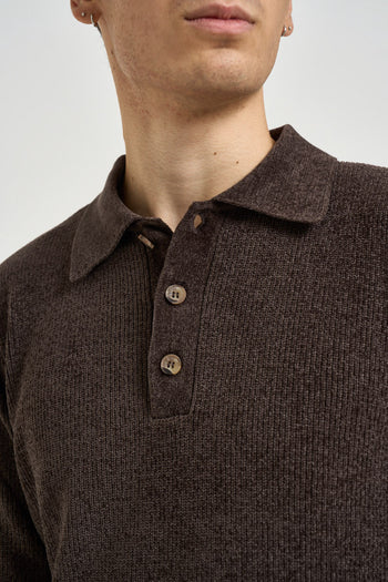 Polo uomo in maglia a coste moro - 3