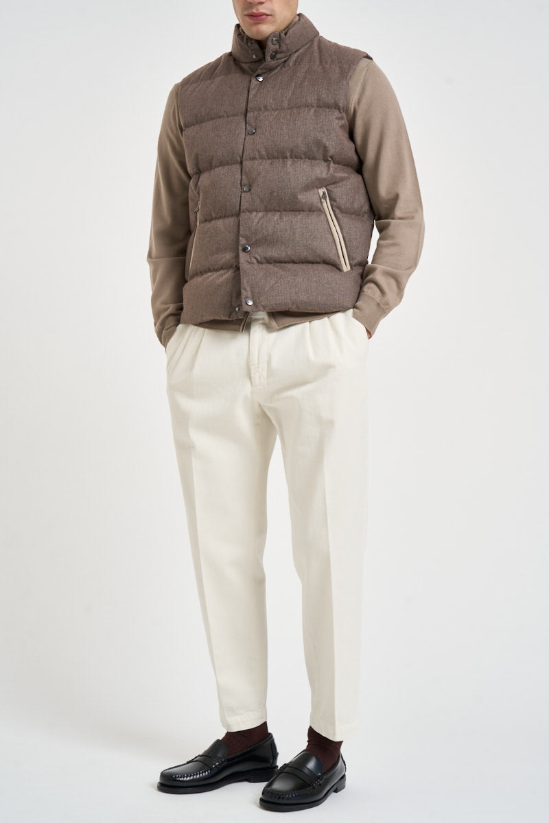 Gilet uomo piumino marrone melange VANCOUVER NOCCIOLA HELMUR 