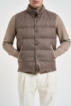 Gilet uomo piumino marrone melange VANCOUVER NOCCIOLA HELMUR 
