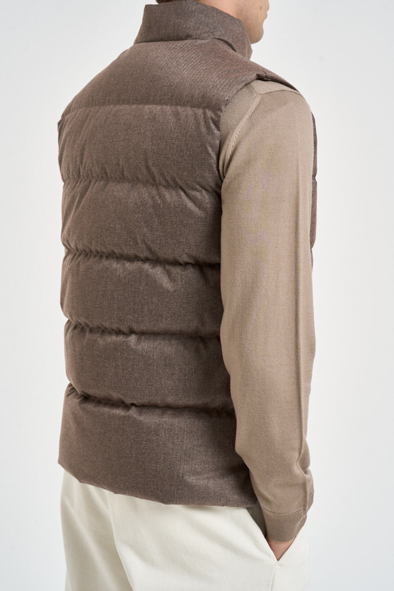 Gilet uomo piumino marrone melange VANCOUVER NOCCIOLA HELMUR 