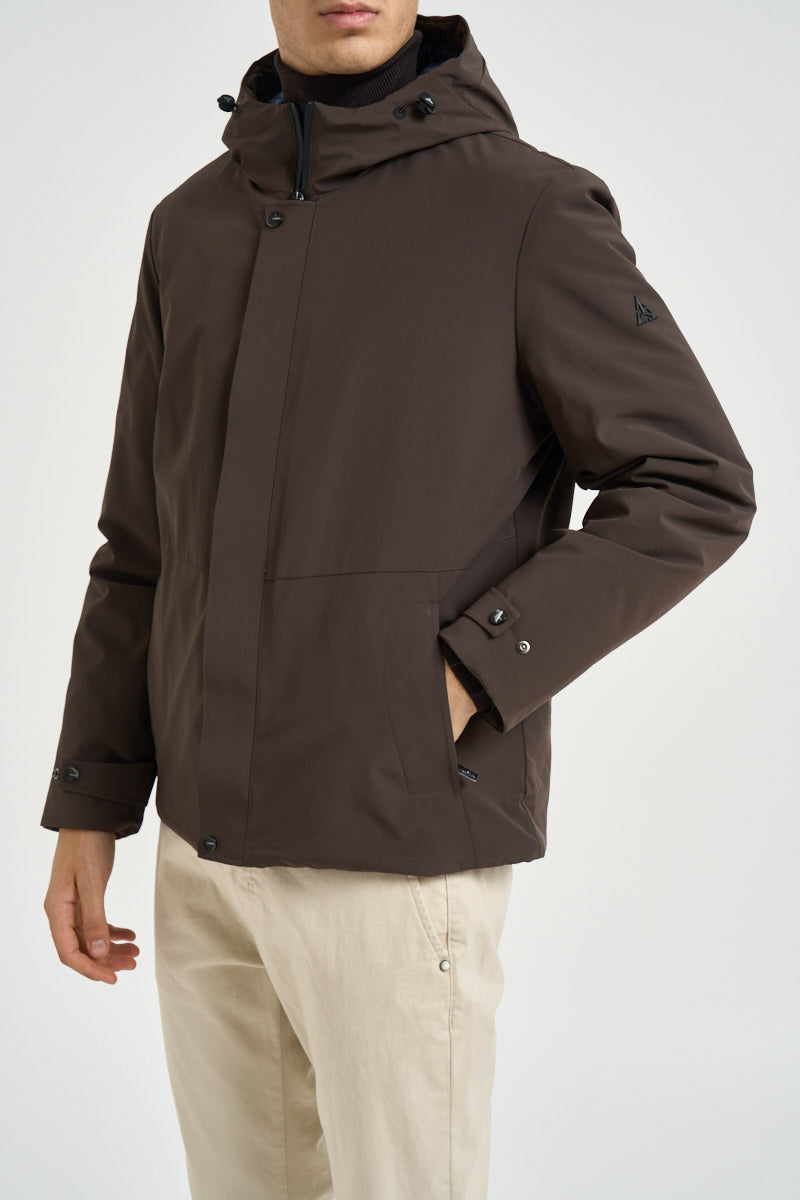 Giacca uomo impermeabile marrone HE2440005 MORO HESKIMO 