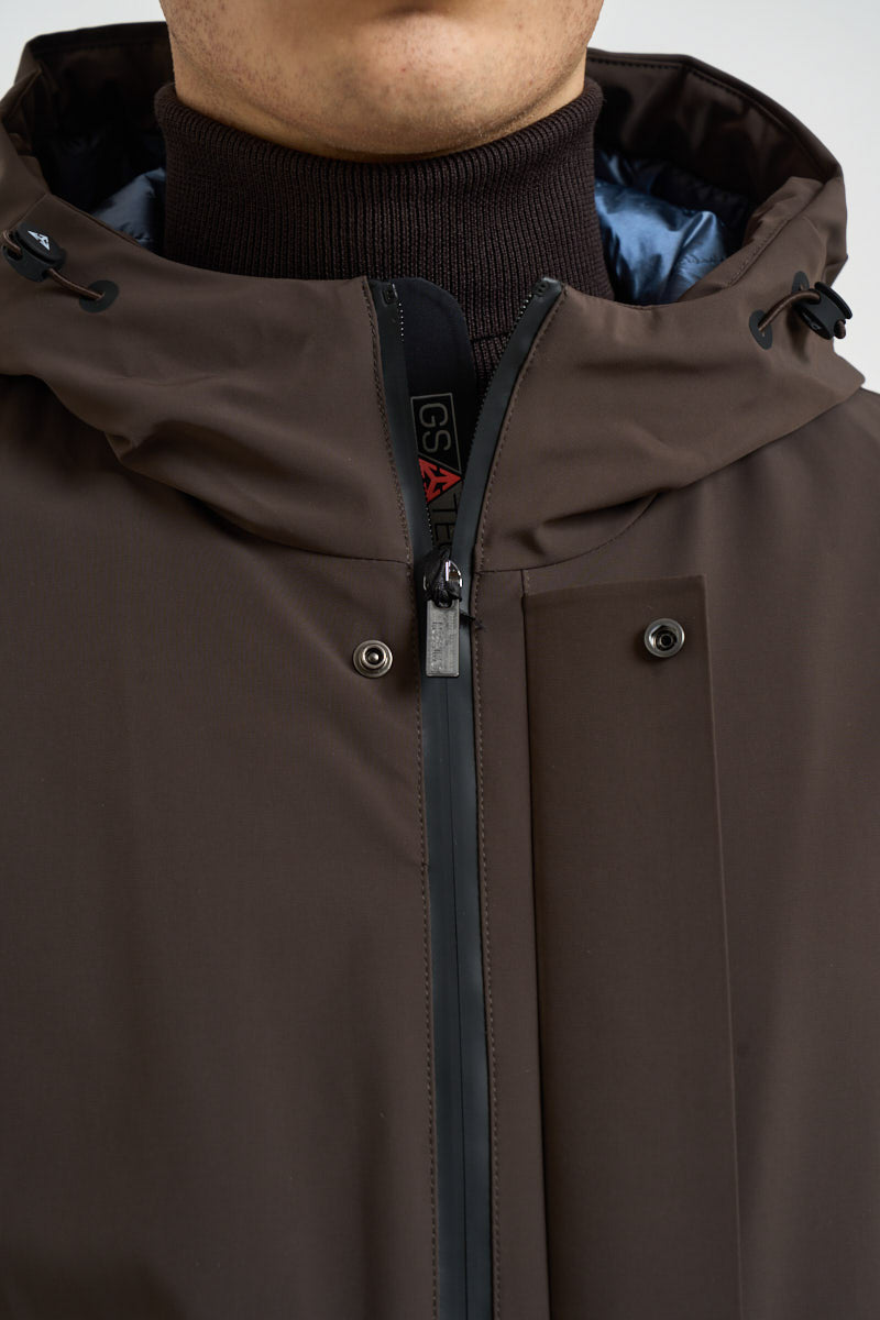 Giacca uomo impermeabile marrone HE2440005 MORO HESKIMO 