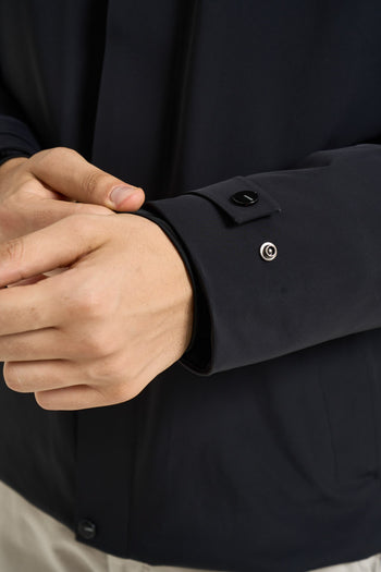 Giacca uomo impermeabile nera - 4
