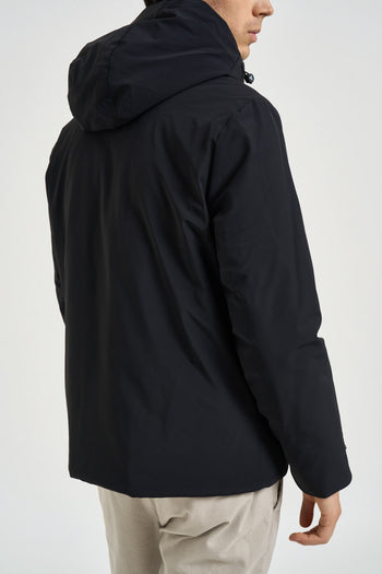 Giacca uomo impermeabile nera - 5