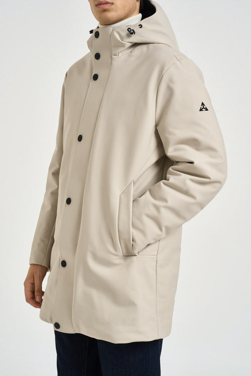 Parka uomo impermeabile beige - 2