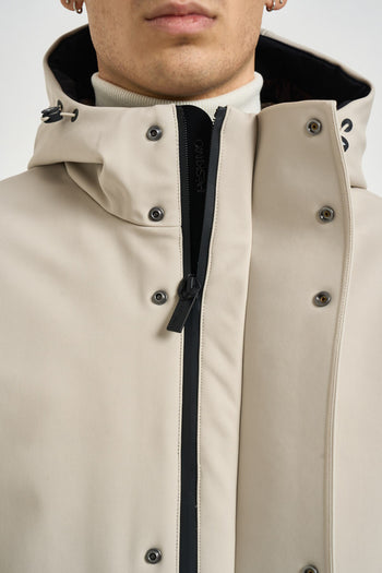 Parka uomo impermeabile beige - 4