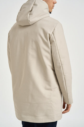 Parka uomo impermeabile beige - 5