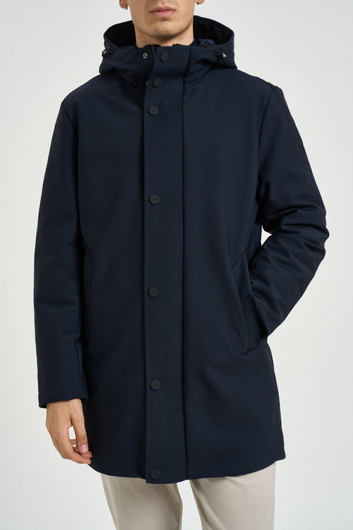 Parka uomo impermeabile blu notte - 1