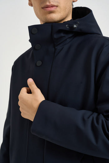 Parka uomo impermeabile blu notte - 3