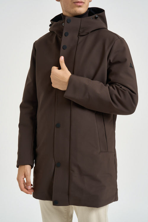 Parka uomo impermeabile marrone - 2