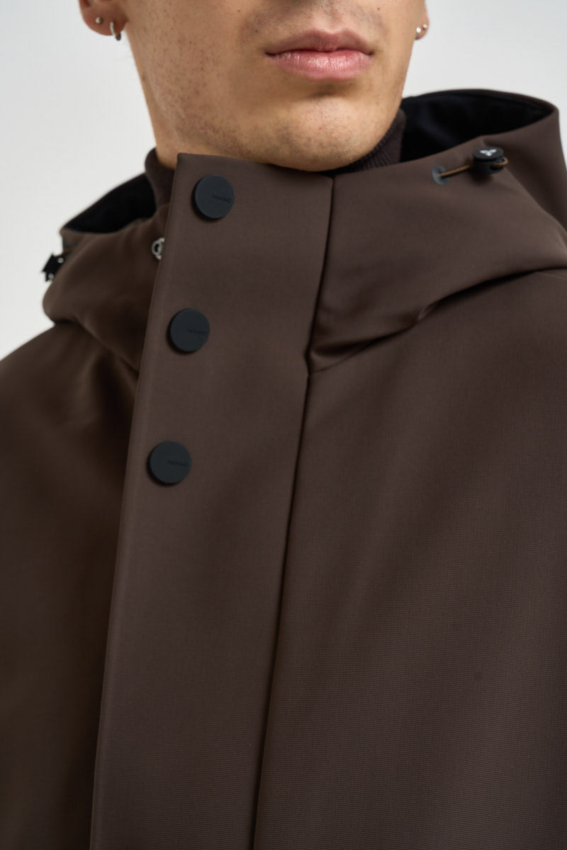 Parka uomo impermeabile marrone HE2440015 MORO HESKIMO 