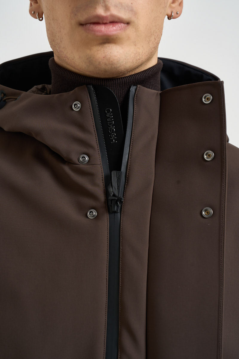 Parka uomo impermeabile marrone HE2440015 MORO HESKIMO 