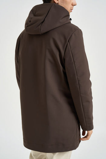 Parka uomo impermeabile marrone - 5