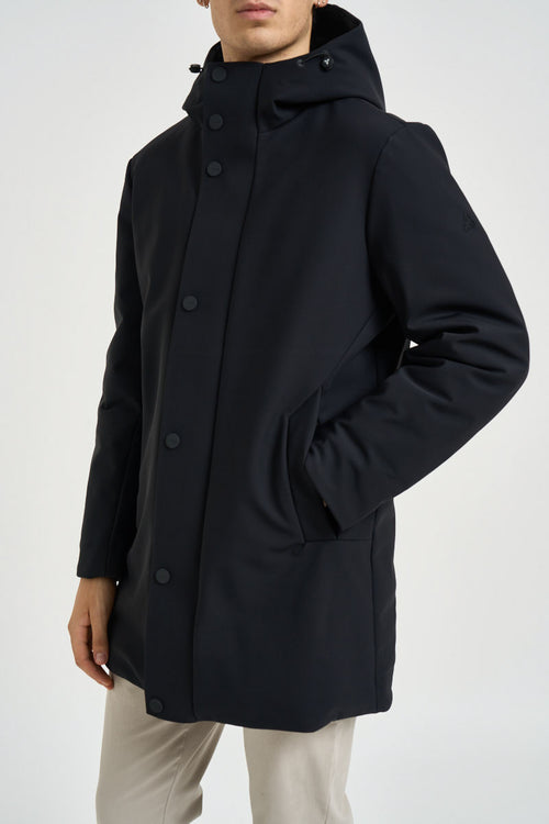 Parka uomo impermeabile nero - 2