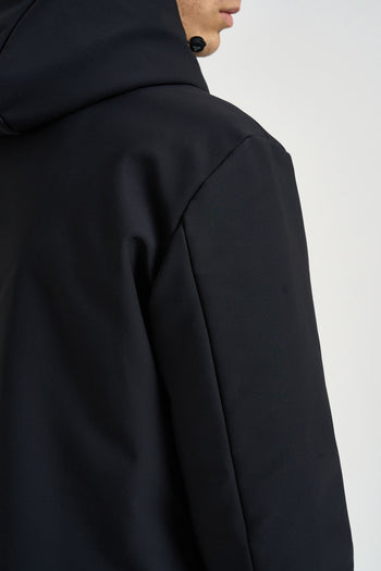 Parka uomo impermeabile nero - 6