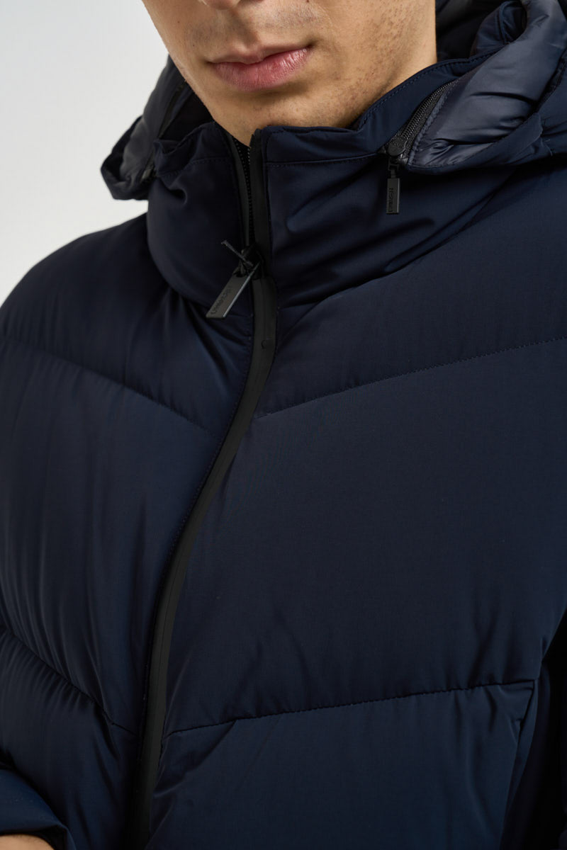 Piumino lungo uomo blu navy HE2440019 BLU HESKIMO 
