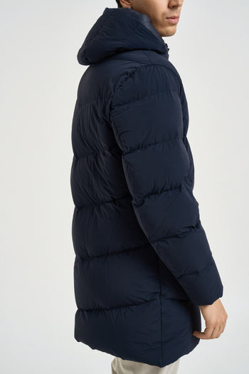 Piumino lungo uomo blu navy - 5