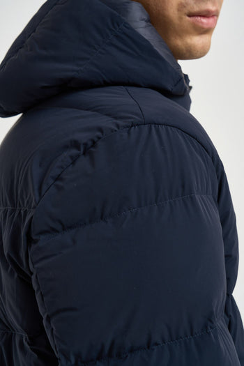 Piumino lungo uomo blu navy - 6