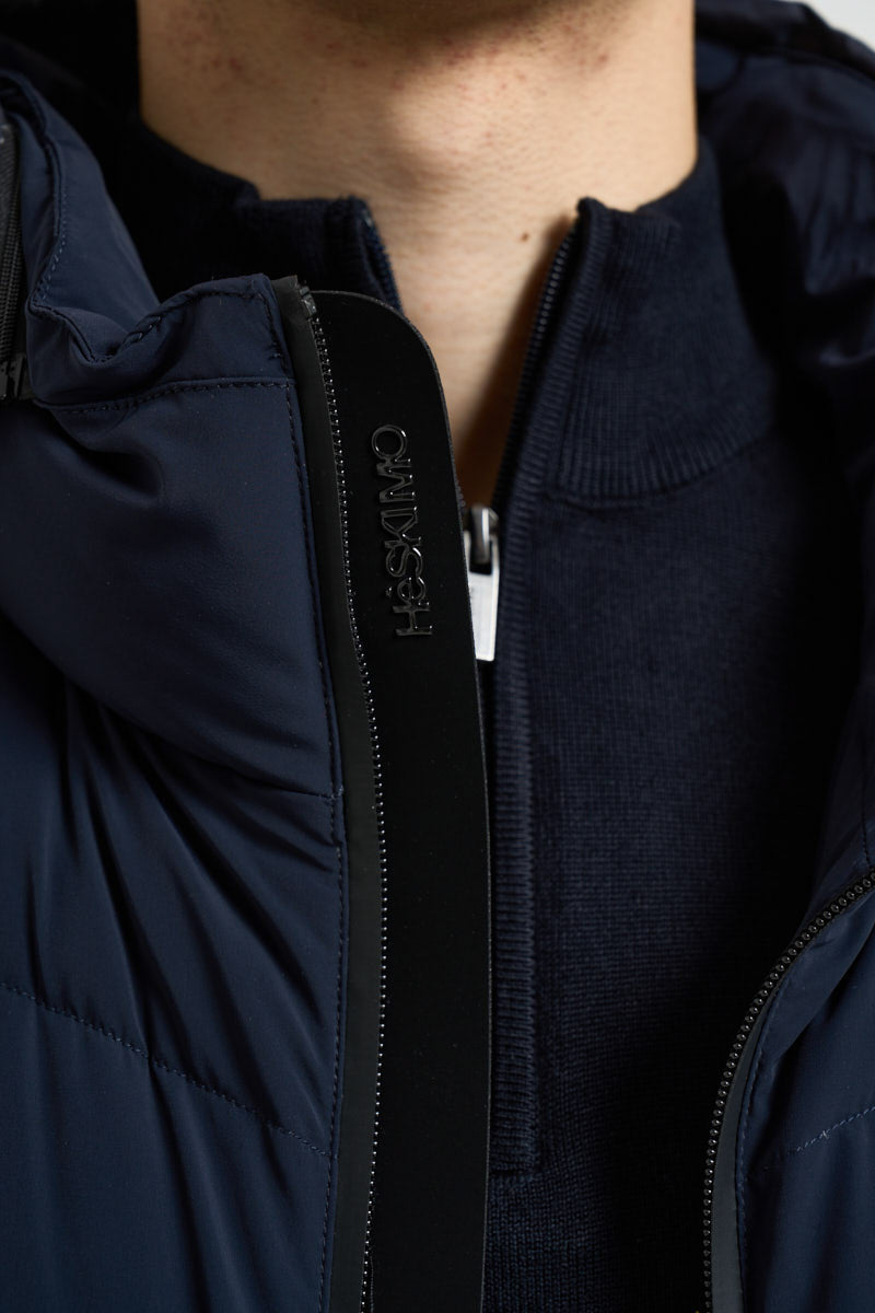 Piumino lungo uomo blu navy HE2440019 BLU HESKIMO 