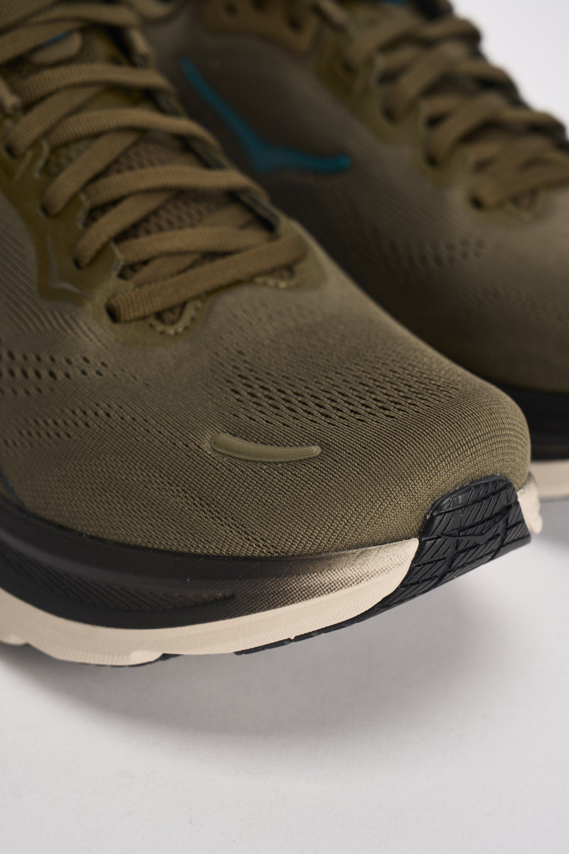 Sneakers uomo Clifton 11 verde militare 1176572 AVRV HOKA 