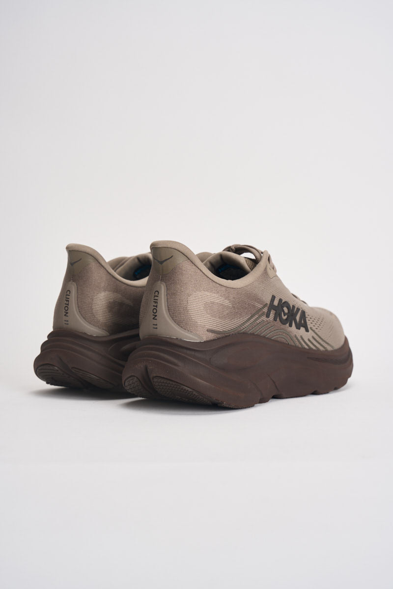 Sneakers uomo Clifton 11 grigie e nere 1176572 BYPB HOKA 