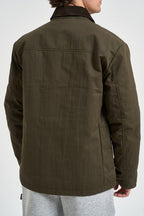 Giacca uomo colletto in velluto verde oliva HWMJKT011 GREEN HOMEWARD 