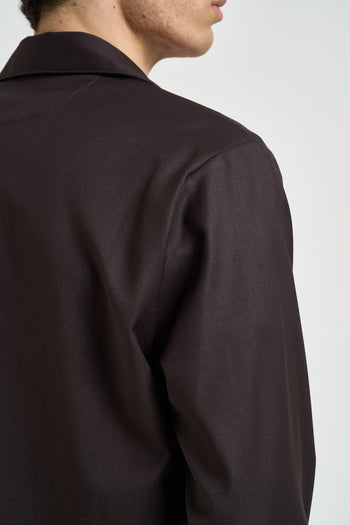 Camicia uomo con tasche a patta moro - 7