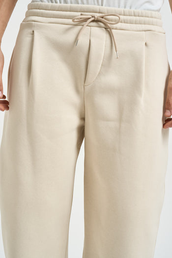 Pantalone uomo jogger panna - 5