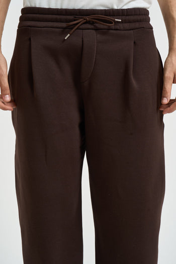 Pantalone uomo jogger marrone - 4
