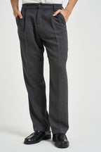 Pantalone uomo con pinces grigio antracite PD3MMBJ ANTRACITE IMPERIAL 