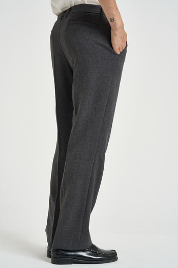 Pantalone uomo con pinces grigio antracite - 5