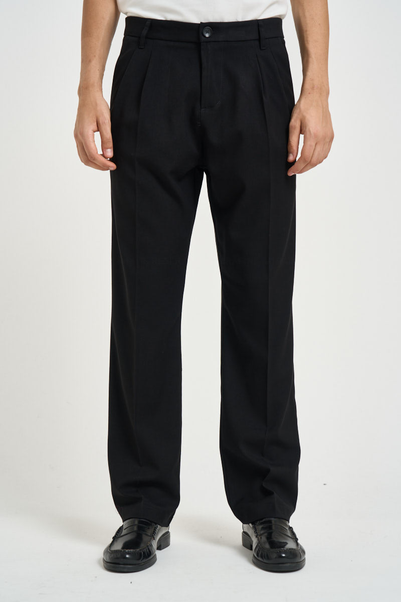 Pantalone uomo gamba dritta nero PD3MMBV NERO IMPERIAL 