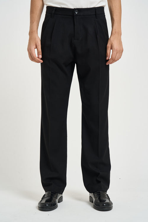 Pantalone uomo gamba dritta nero - 1