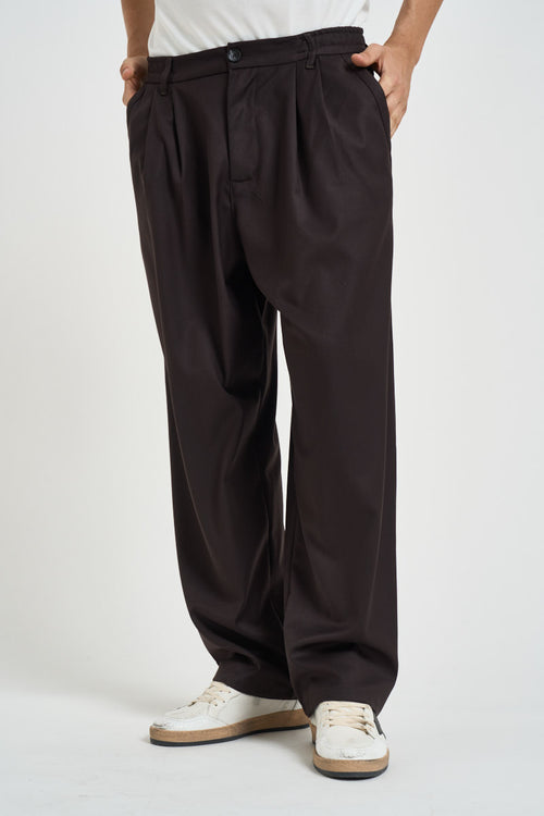 Pantalone uomo con pinces moro - 2