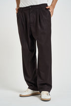 Pantalone uomo con pinces moro PE6IMBV MORO IMPERIAL 